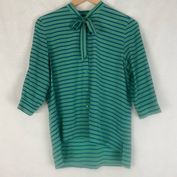 Fossil Women's 100% Silk Top Size Small - Picture 4 of 9